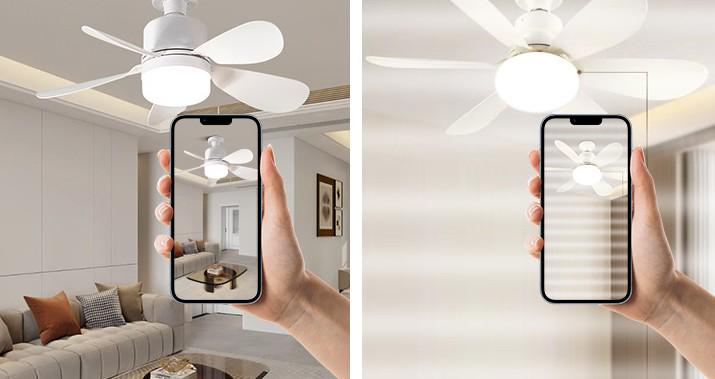 Люстра-вентилятор с пультом E27 24W 5 лопастей светодиодная 42 см Белый (26859458) - фото 10 Люстра-вентилятор с пультом E27 24W 5 лопастей светодиодная 42 см Белый (26859458) - фото 10