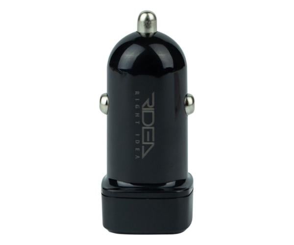 Зарядний пристрій автомобільний Ridea RCC-21212 Grand Type-C USB 2,4A 1 м Black