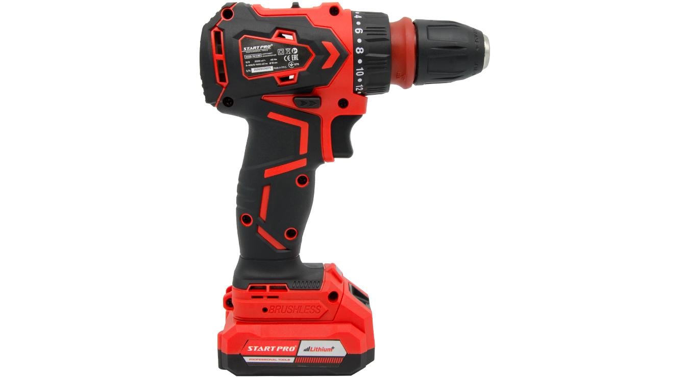 Шуруповерт акумуляторний START PRO SCD2-12/2BD BRUSHLESS (24168097)