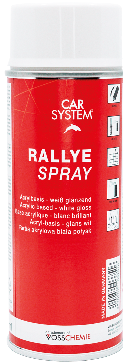 Фарба блиск Car System Ralley-Spray 400 мл Білий
