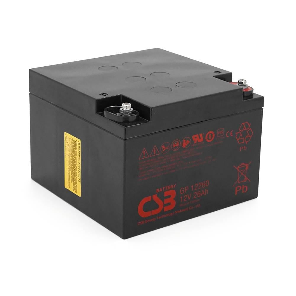Акумуляторна батарея CSB GP12260 12V 26Ah 166х175х125 мм Q2/72 Акумуляторна батарея CSB GP12260 12V 26Ah 166х175х125 мм Q2/72