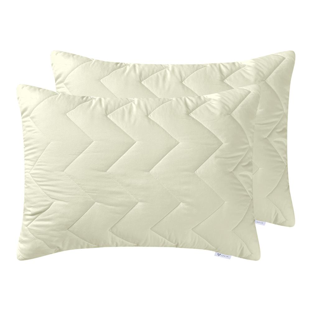 Набор подушек из переработанного волокна 2 шт. 50х70 см Молоко (18687)