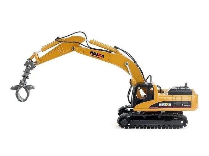 Машинка-экскаватор Hui Na Toys металлический с грейфером (1713) - фото 2 Машинка-экскаватор Hui Na Toys металлический с грейфером (1713) - фото 2