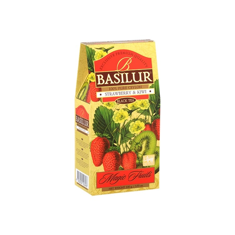 Чай черный Basilur Магические фрукты Клубника и киви 100 г (BAS035)