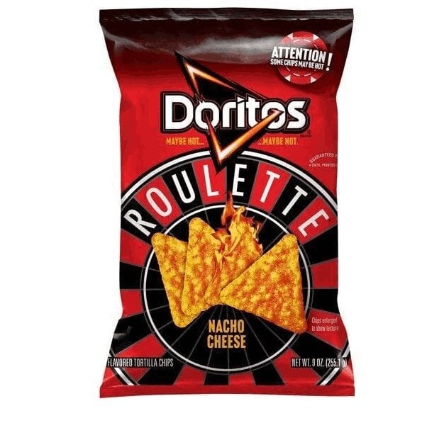 Чипсы Doritos Roulette Nacho Cheese 255,1 г (1555766572)