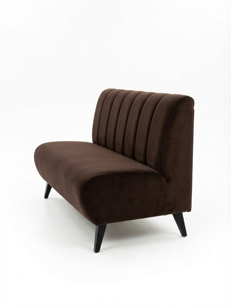 Диван Кругляш Bari Mebli 120×90×70 см Коричневый (55556)