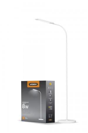 Торшер напольный LED Videx VL-TF0702W 8W Белый (00000013478)