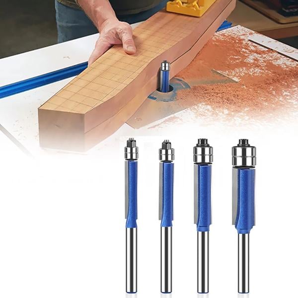 Комплект фрез по дереву M00592-2 для ДСП фанери і дощок з двома підшипниками 1/4" - фото 5 Комплект фрез по дереву M00592-2 для ДСП фанери і дощок з двома підшипниками 1/4" - фото 5