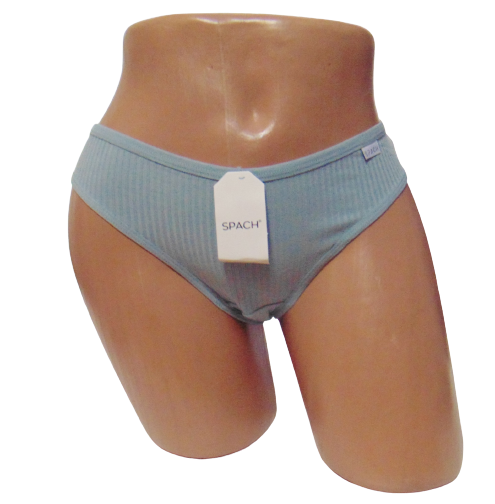 Женские трусики бразилиана Spach 6402 в рубчик хлопковые L-XL Серый (1925495318)