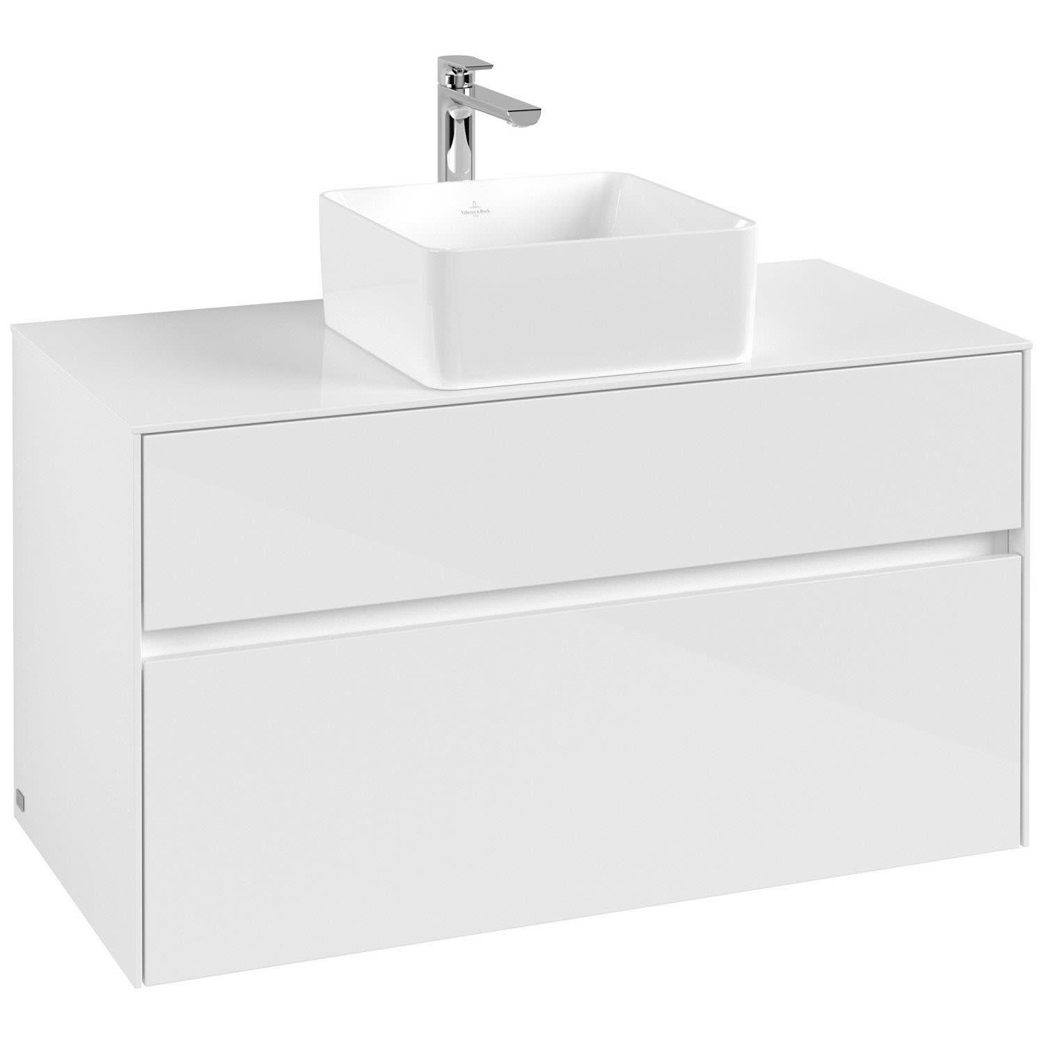 Тумба під умивальник підвісна Villeroy&Boch Collaro C03800DH 100x54,8x50 см Білий (141942)