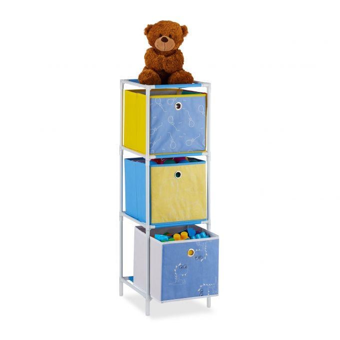 Полка детская с ящиками Dino 89x27,5x30 см