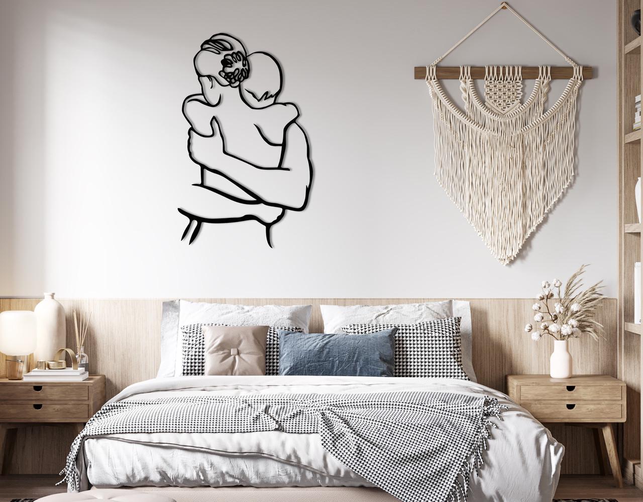 Декоративное панно на стену Upwood Decor Embrace 56х35 см Black (1538646787)
