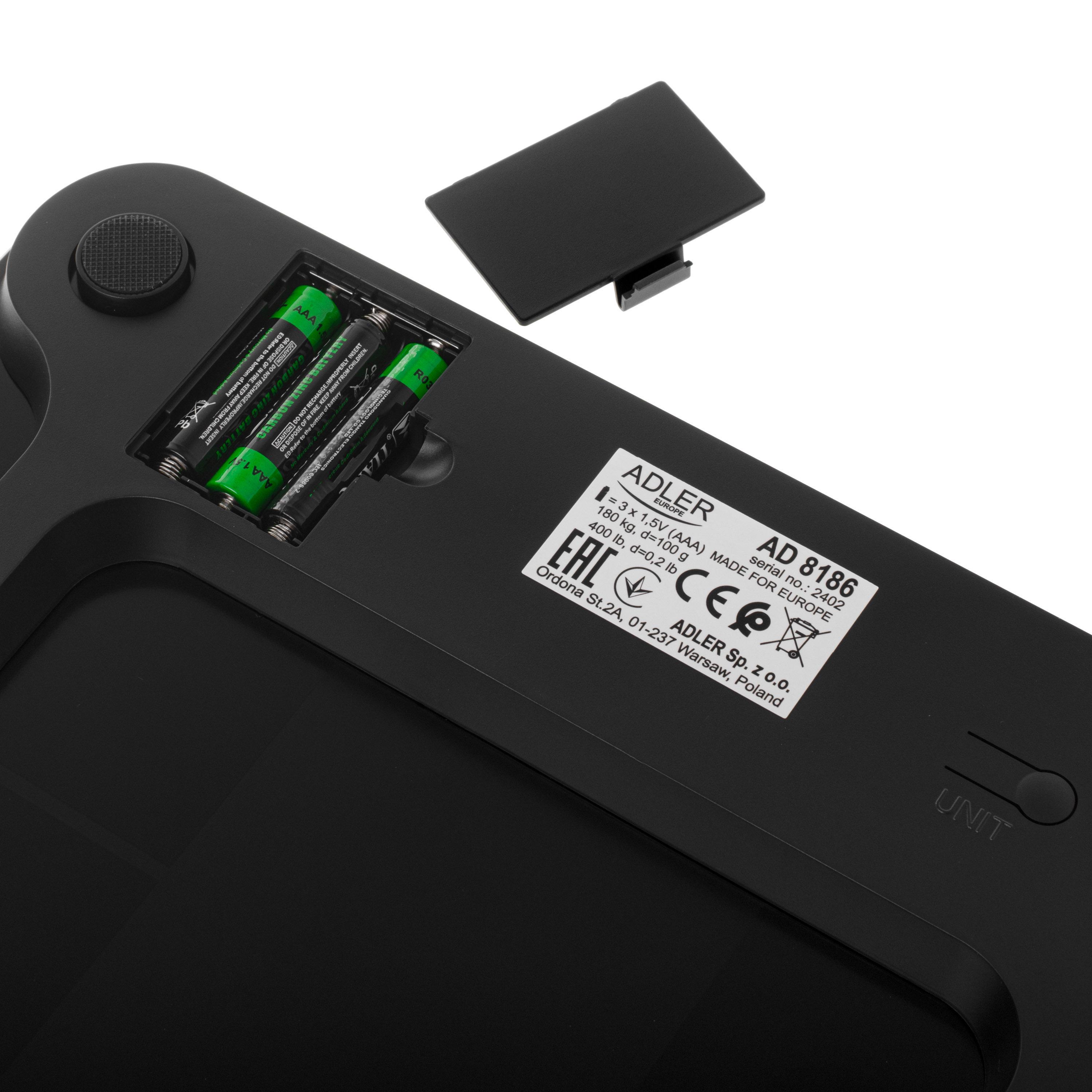 Ваги підлогові Adler Smart Black (AD8186B) - фото 8 Ваги підлогові Adler Smart Black (AD8186B) - фото 8