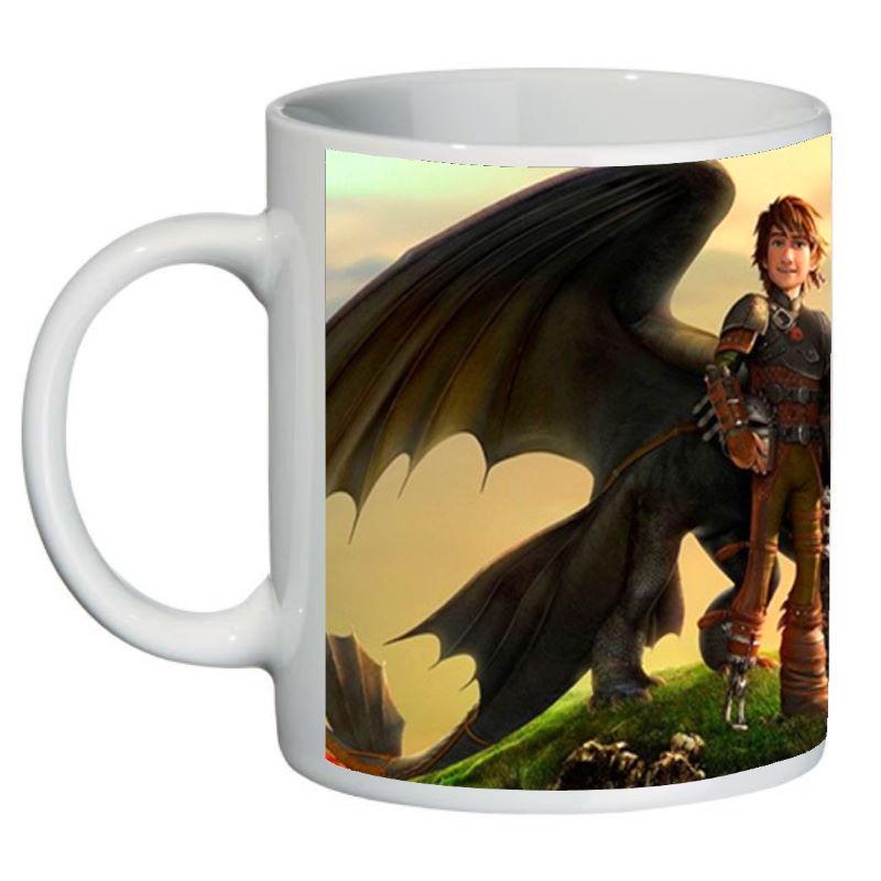 Кружка с принтом SuperCup Как приручить Дракона (SC-Беззубик10)