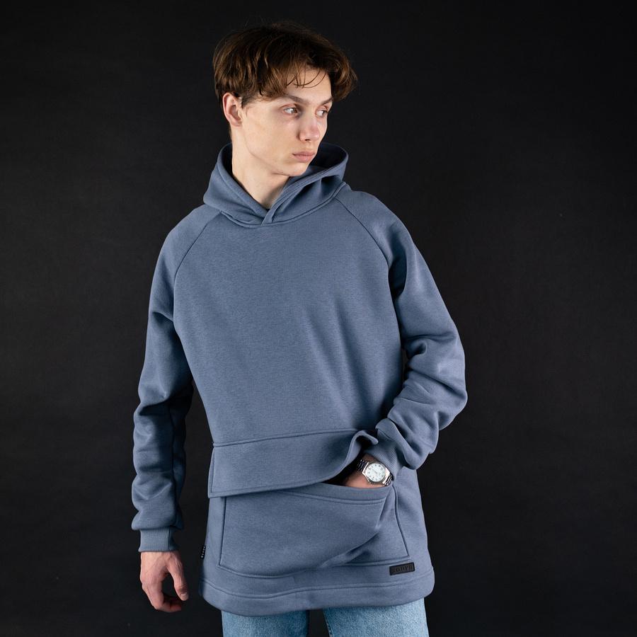 Худі South Basic Fleece Oversize S Gray - фото 2