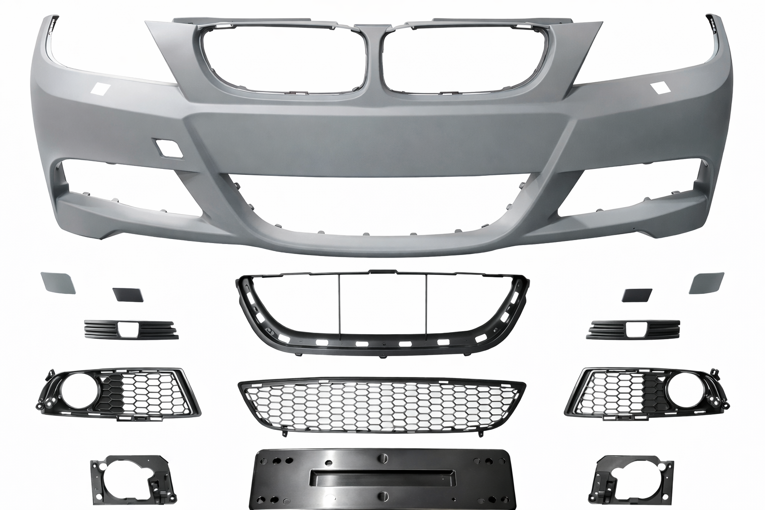 Бампер передний GBT M-Sport 2008-2011 для BMW 3 серия E90/E91 2005-2011 алюминий и пластик под покраску Бампер передний GBT M-Sport 2008-2011 для BMW 3 серия E90/E91 2005-2011 алюминий и пластик под покраску
