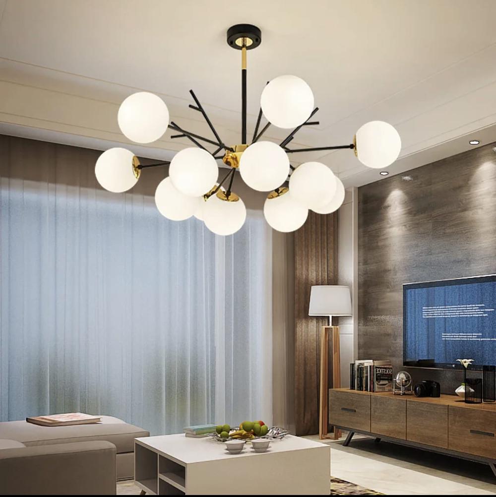 Люстра стельова Venezia на 12 плафонів Чорний (81762/12)