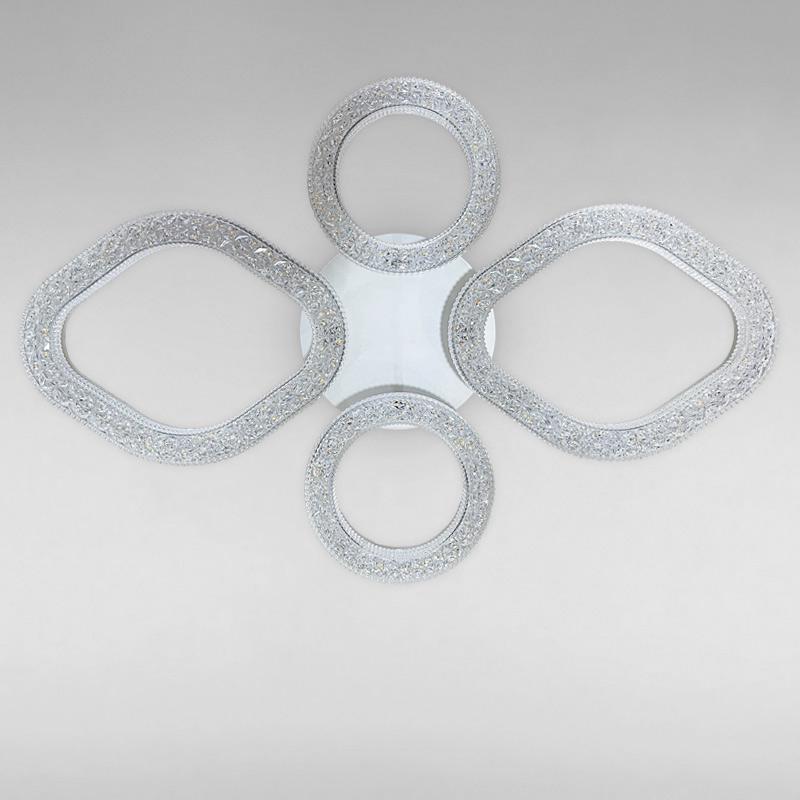 Потолочная люстра LED Light House SC-18200/2+2C 112W 2.4G Ф700х90 Белый Потолочная люстра LED Light House SC-18200/2+2C 112W 2.4G Ф700х90 Белый