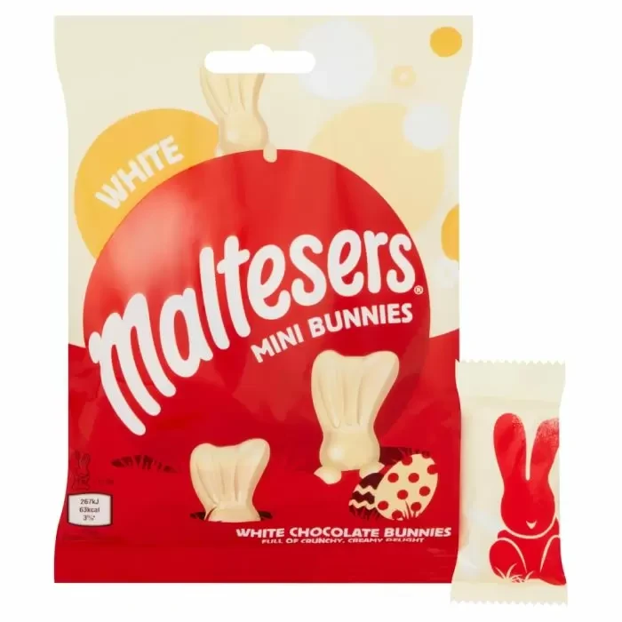 Шоколадні зайчики Maltesers White Chocolate Mini Bunnies Bag 58 г (1774538564)