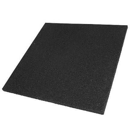 Плитка гумова PuzzleGym 500х500х20 мм (чорна) - фото 1