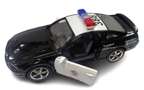 Машинка Kinsmart Ford Mustang GT 2006 полиция (KT5091WP) - фото 3 Машинка Kinsmart Ford Mustang GT 2006 полиция (KT5091WP) - фото 3