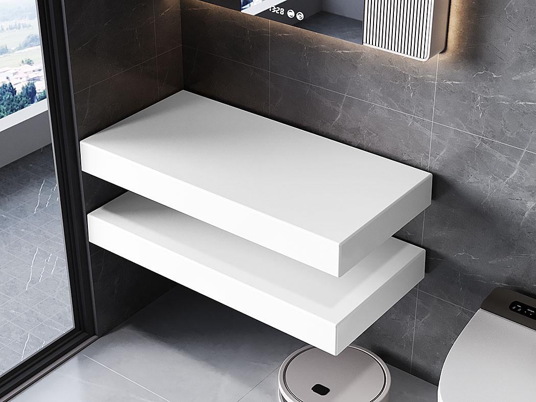 Стільниця подвійна під умивальникв ванну Status литий мармур 100 см Status (31194448)