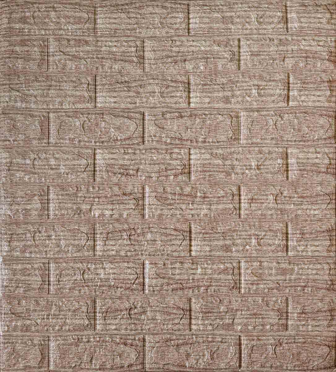 3D-панель декоративная самоклеющаяся Полоска 700x770x5 мм Серый (560)