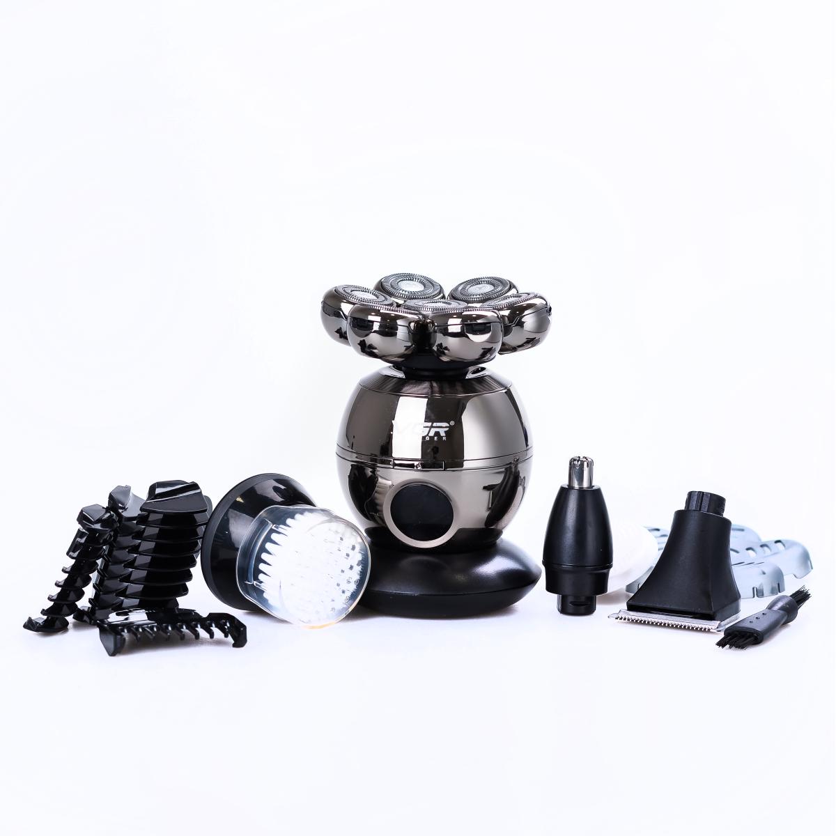 Электробритва VGR V-315 с дисплеем водонепроницаемая Хром (HPV315)