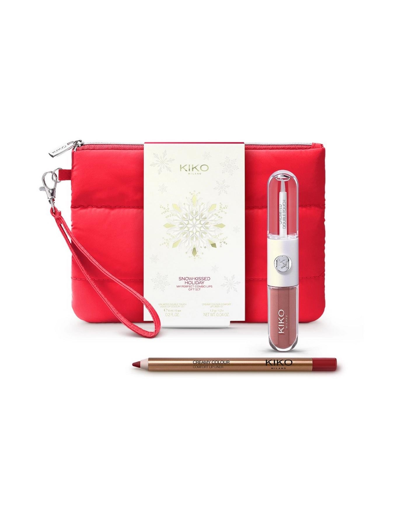 Подарунковий набір Kiko Milano Snow-Kissed Holiday помада та олівець 01 Cinnamon Star (32081403)
