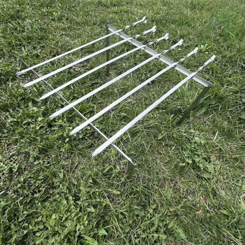 Набір для барбекю Stenson MH-0158 у чохлі мангал/шампури 6 шт. (2580667819) - фото 5