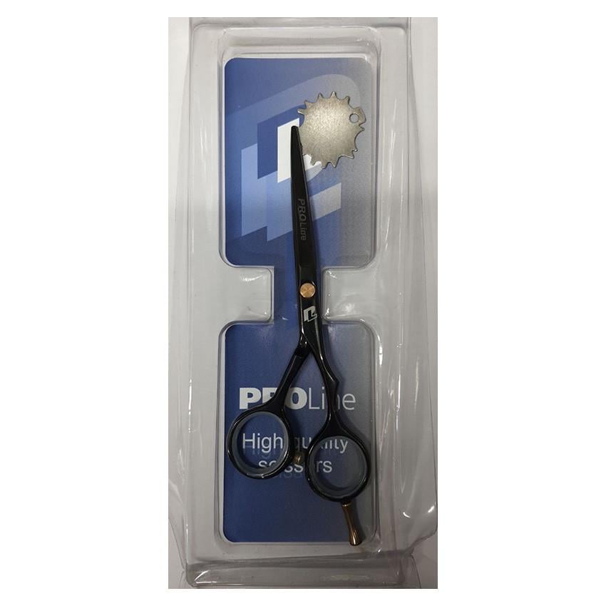 Ножиці для стрижки професійні PROline із японської нержавіючої сталі 5,5" Black (2536212542)