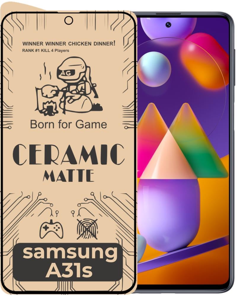 Защитная пленка керамическая Ceramic для Samsung Galaxy M31s M317 матовая (22449)
