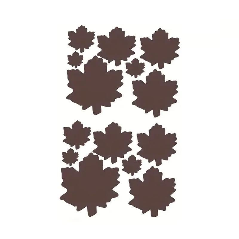 Термоаплікація на одяг Листя 25,5х15 см Темна кава (2690592588)