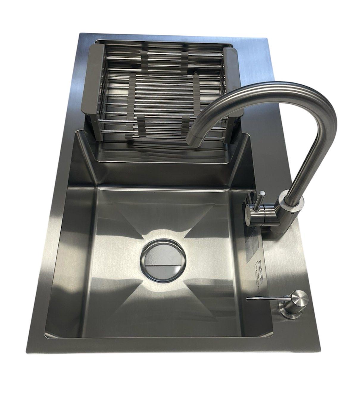 Мойка Kroner 7848RHM правая и смеситель для кухни Kroner Edelstahl Klassisch-ESG035 Мойка Kroner 7848RHM правая и смеситель для кухни Kroner Edelstahl Klassisch-ESG035