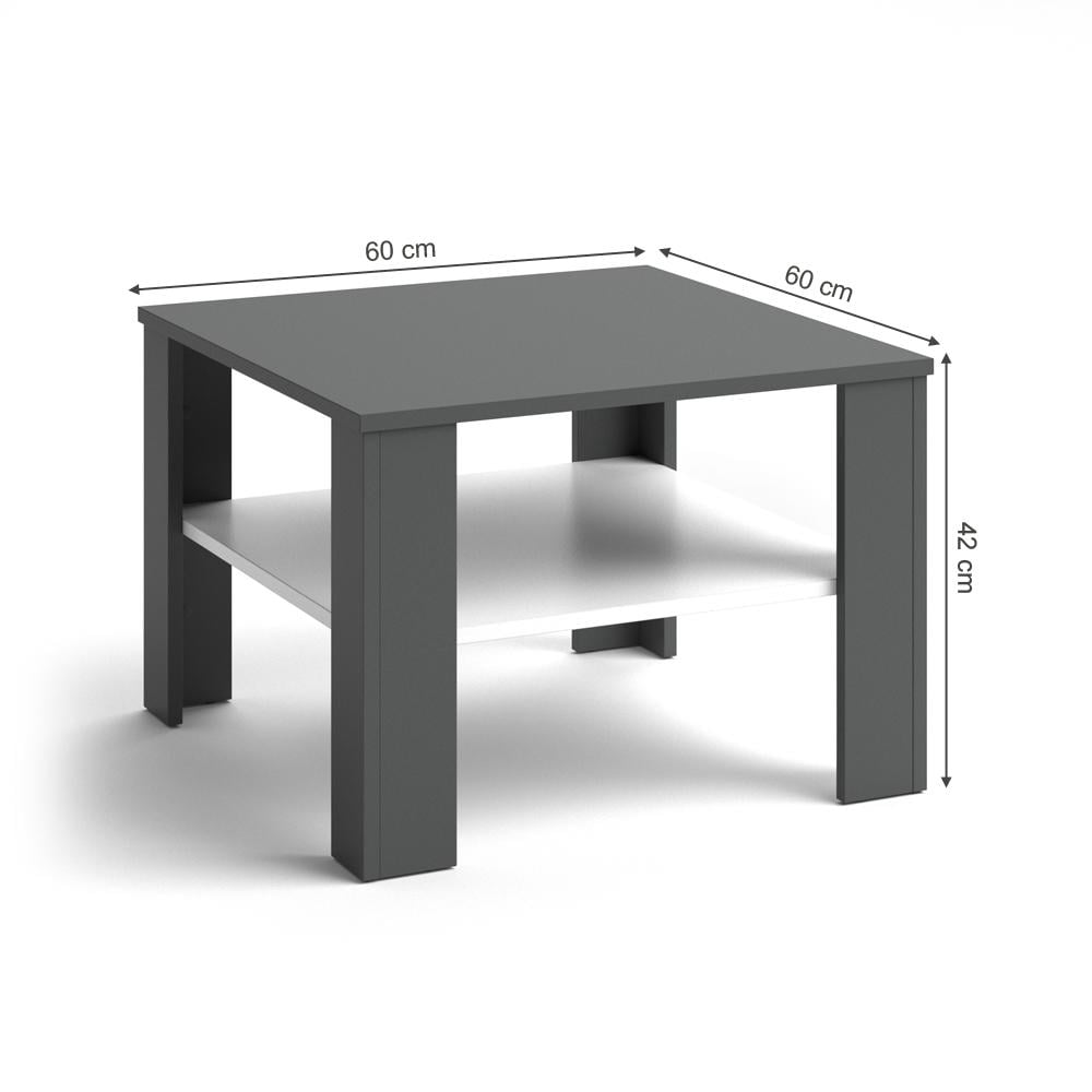 Столик чайный Vicco Homer 60x60 Антрацит - фото 4 Столик чайный Vicco Homer 60x60 Антрацит - фото 4