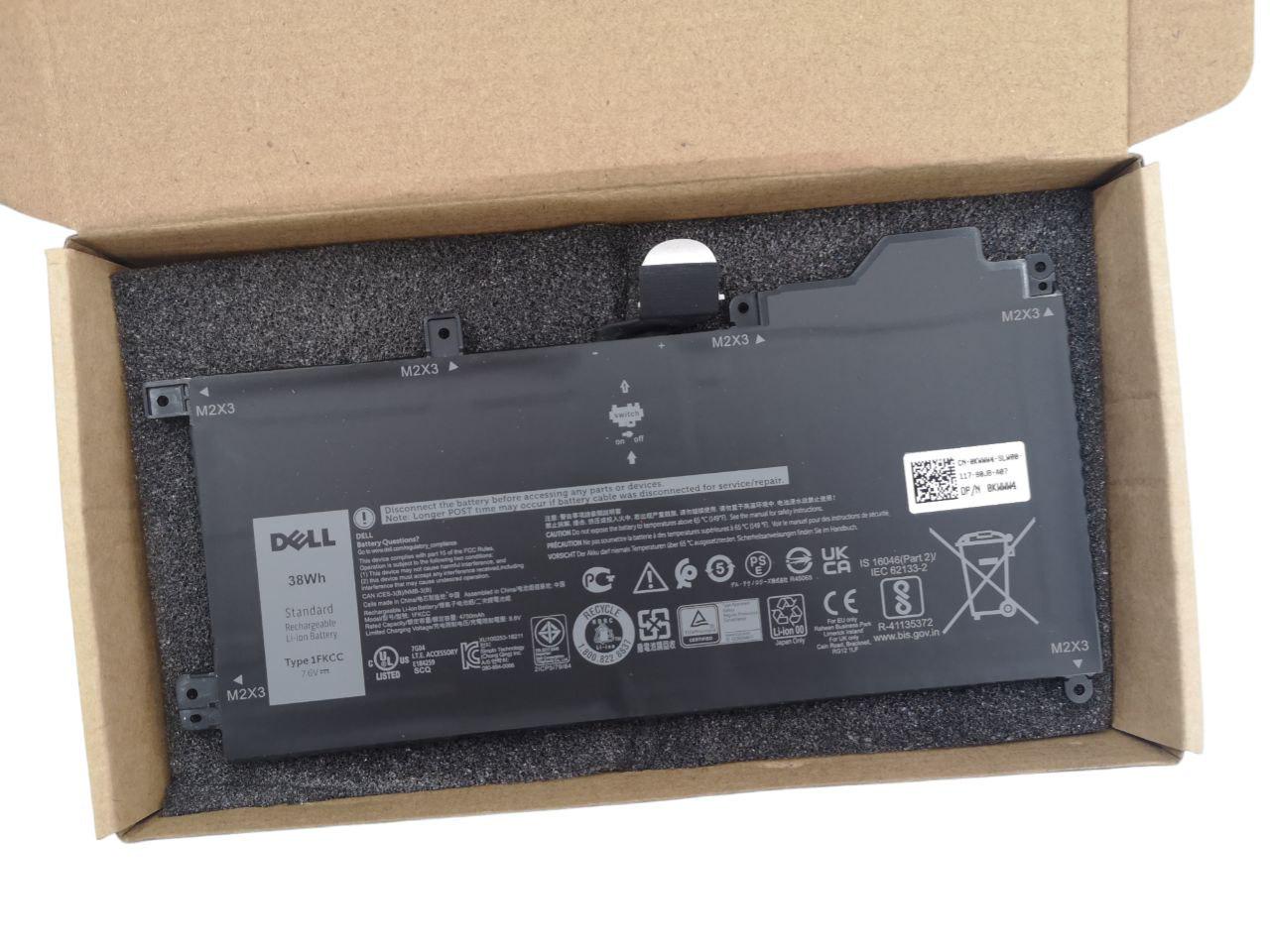 Аккумулятор для Dell Latitude 7210/T04J/T04J001/T04J002/1FKCC 5000 mAh 38Wh