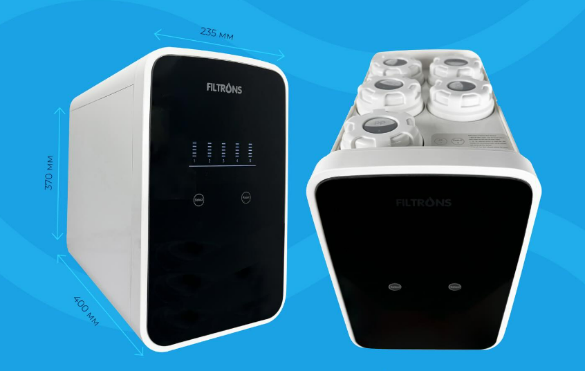 Система зворотного осмосу Filtrons MP400 з помпою компактний фільтр для води - фото 8 Система зворотного осмосу Filtrons MP400 з помпою компактний фільтр для води - фото 8