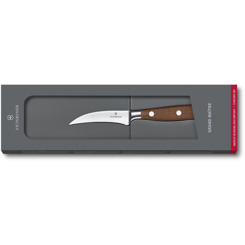 Кухонный нож Victorinox Grand Maitre Wood Shaping с изогнутой деревянной ручкой 8 см (58-79-Vx77300.08G) - фото 2