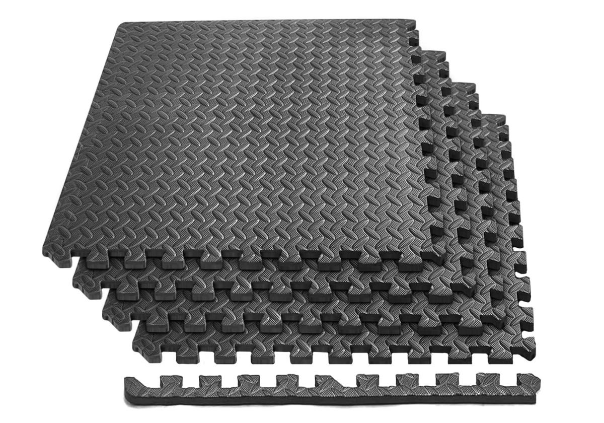 Татами мат EasyFit SwallowTail-2 пазл хвост ласточки с бортиком 4 шт. 60х60х2 см Черный (EF-1960-BK) - фото 5 Татами мат EasyFit SwallowTail-2 пазл хвост ласточки с бортиком 4 шт. 60х60х2 см Черный (EF-1960-BK) - фото 5