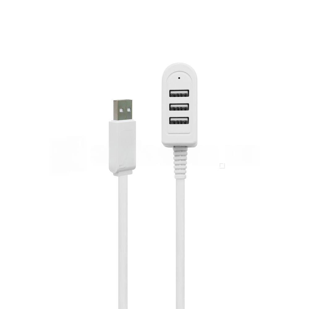 Переходник USB-HUB 3в1 короткий кабель (573) Переходник USB-HUB 3в1 короткий кабель (573)