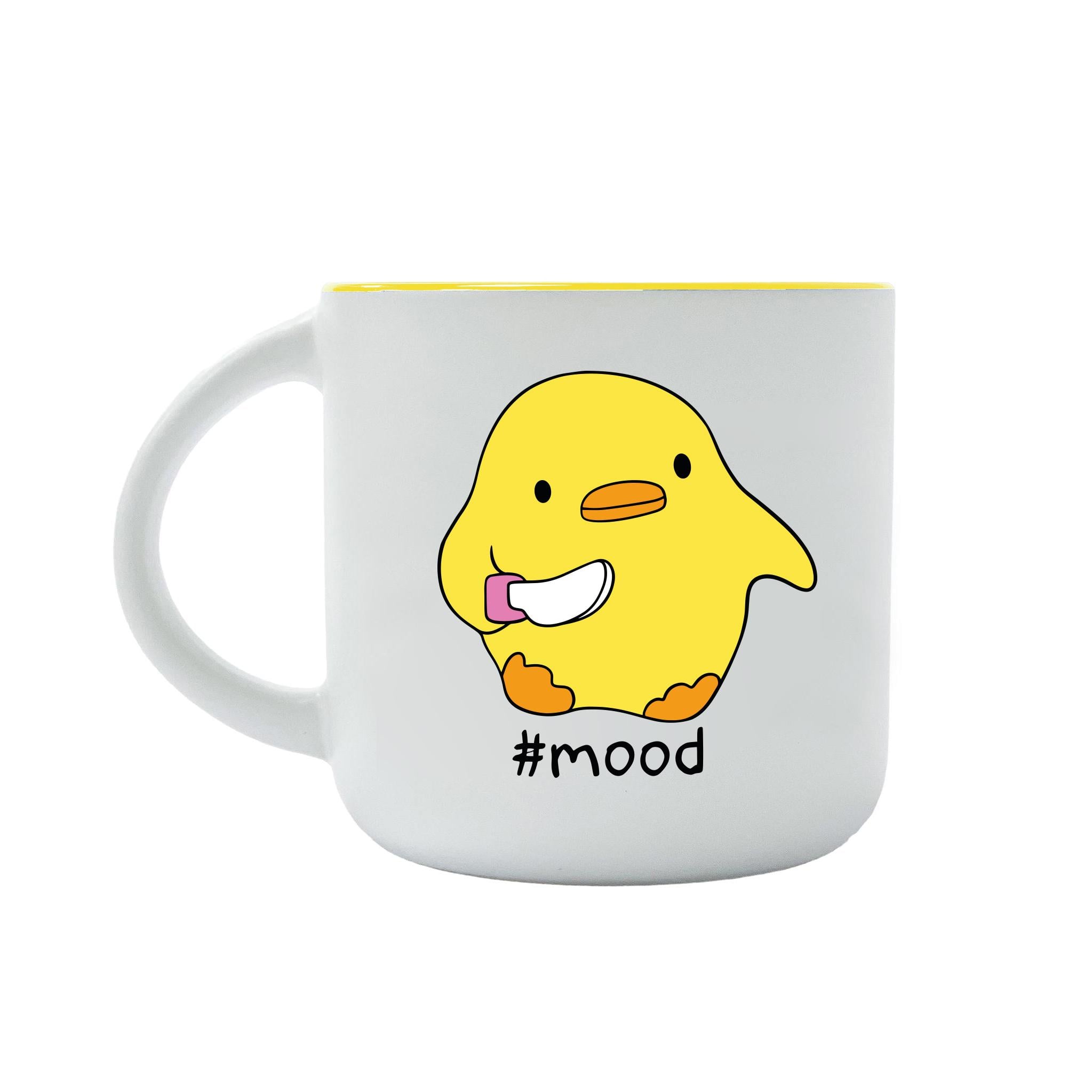 Чашка papadesign Каченя з малюнком та написом 350 мл Білий (pdp3470)