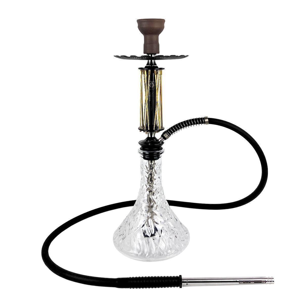 Кальян Hookah Trumpet Rider W 40 Gold Black колба Crystal Clear