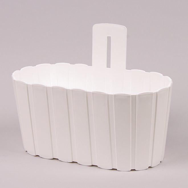 Горшок настенный Flora Boardee Wall пластмассовый 28 см Белый (91931)