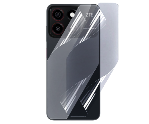 Противоударная гидрогелевая пленка Hydrogel Film для ZTE Blade A35 на заднюю панель, Transparent