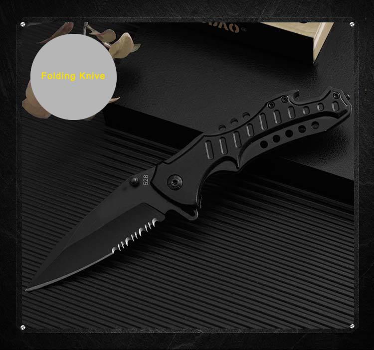 Нож туристический Kyson KS-526S Black (20586966) - фото 3 Нож туристический Kyson KS-526S Black (20586966) - фото 3