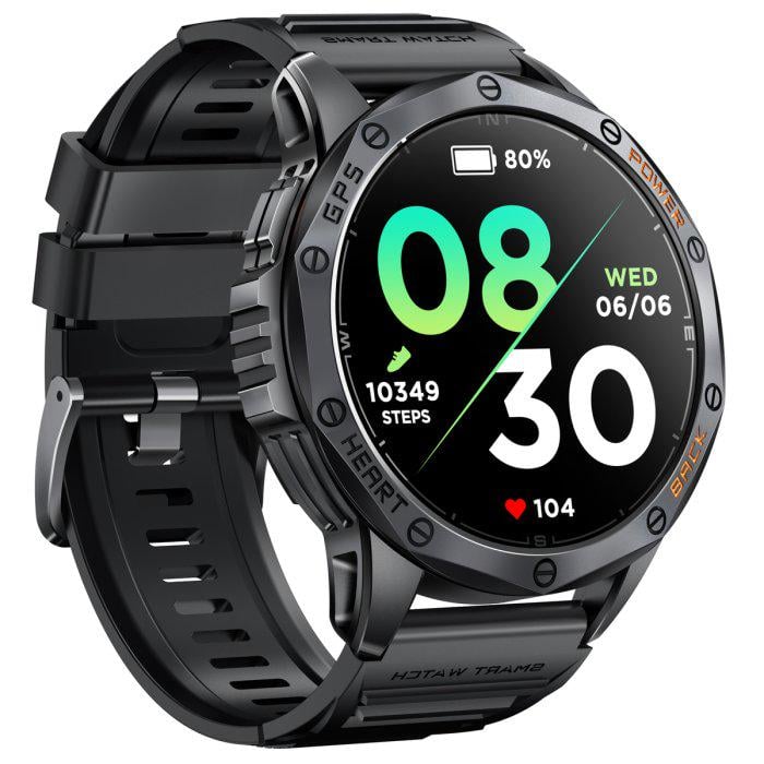 Смарт-часы UWatch Smart GPS Max Black с ремешками 2 шт. (1864)