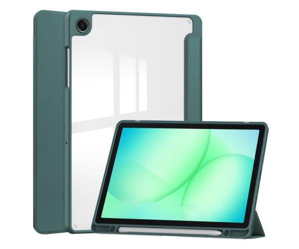 Чехол-книжка Glass Magnet Flip Cover для Samsung Galaxy Tab A11+ Зеленый
