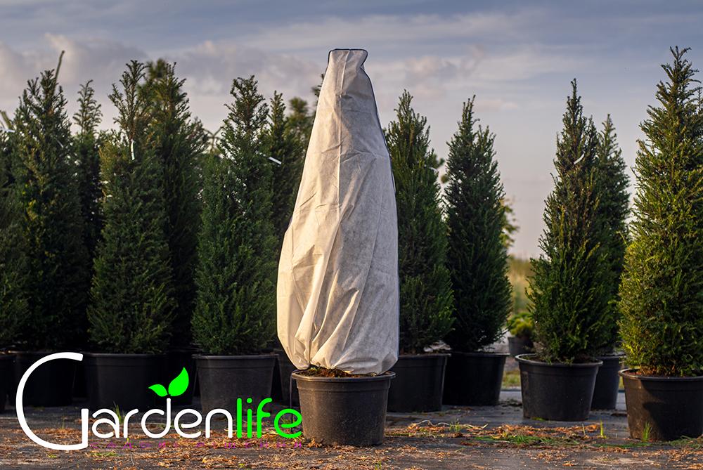 Чехол для укрытия растений Gardenlife Конус с стопером 50 г/кв.м 160х160 Белый (8132200000024) - фото 3