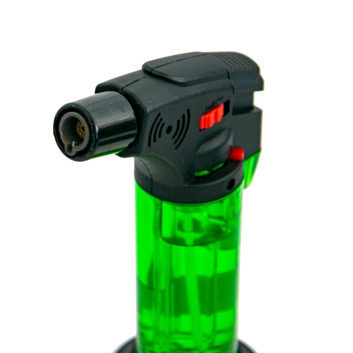 Фломбер с пьезоподжигом Blow Torch Jet Lighter Зеленый (1009241-Green) - фото 2