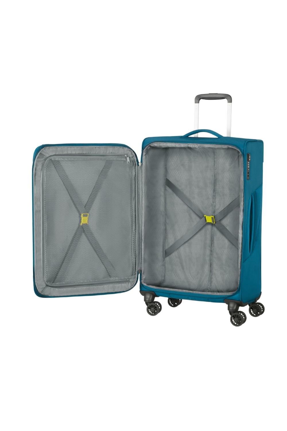 Чемодан с расширением American Tourister Summerfunk 67,5x42x27,5/29,5 см Голубой (78G-51004) - фото 5